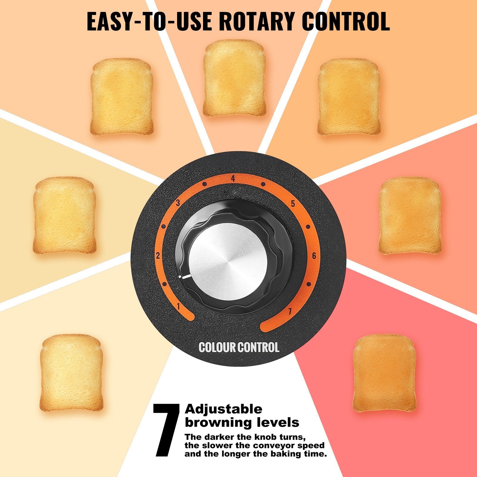 Commercial Conveyor Toaster, 300 Slices/Hour Conveyor Belt Toaster, Heavy Duty Stainless Steel Commercial Toaster Oven, Electric  Restaurant Commercial Toaster For Toast Bun, Bagel, Bread