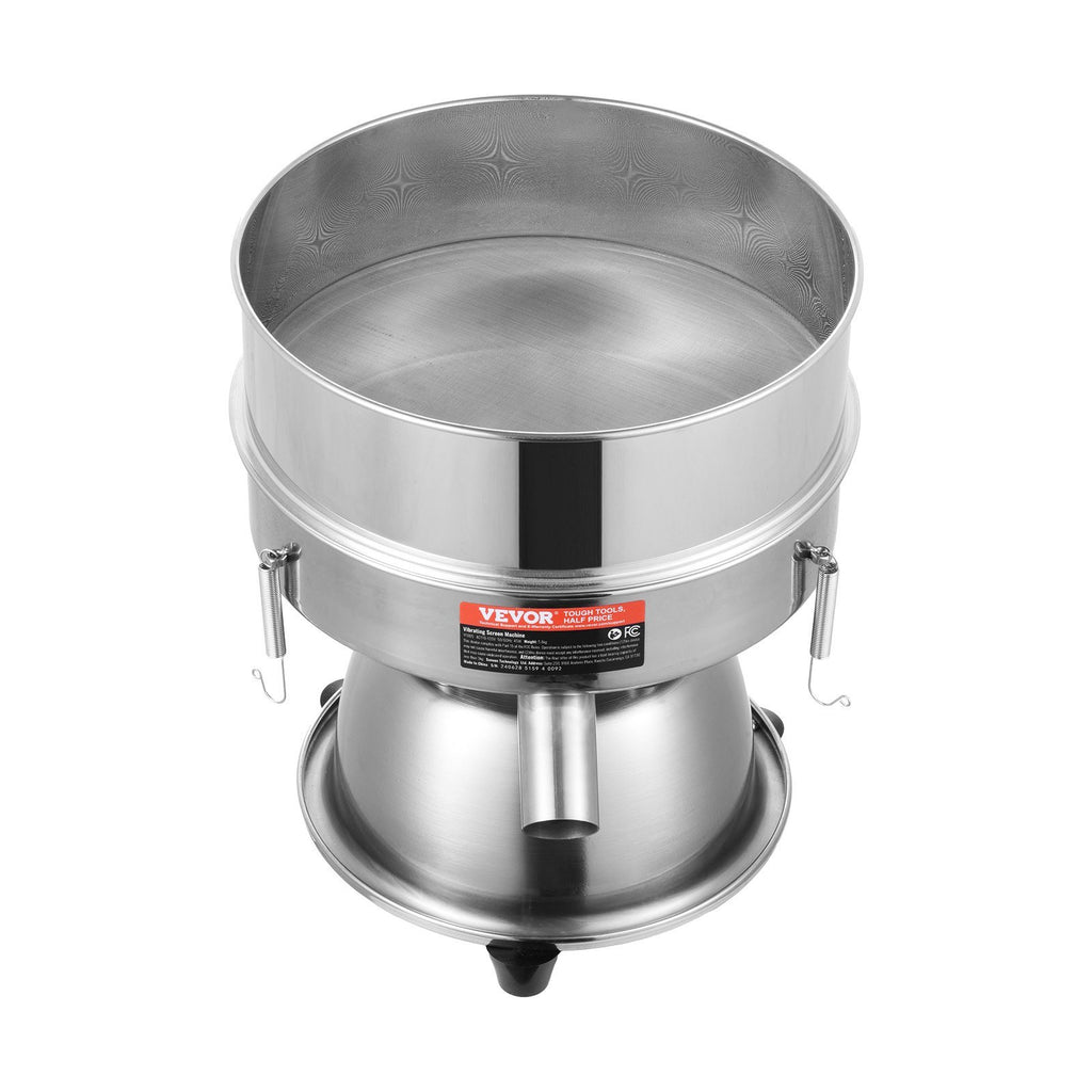 Electric Vibrating Sieve Machine With 12+80 Mesh Automatic Sifter Shaker